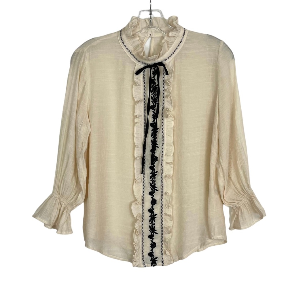 Mine Ruffled Embroidered Top - Picture 14 of 16